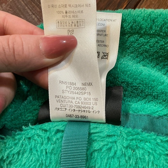 Patagonia Women’s Re-Tool Snap-T® Pullover Fleece Aqua Stone Beryl Green Size L - Picture 9 of 9